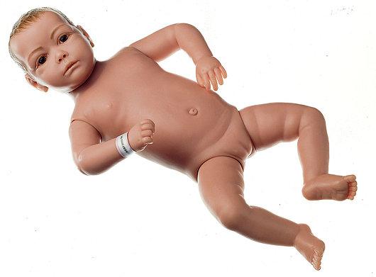MS52-1 Ošetřovatelské modely novorozence Somso Modelle: Nursing Baby, holčička