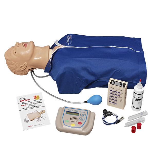 RA120-0408 AED modely: Defibrilační a pokročilé intubační torzo s EKG simulátorem a AED