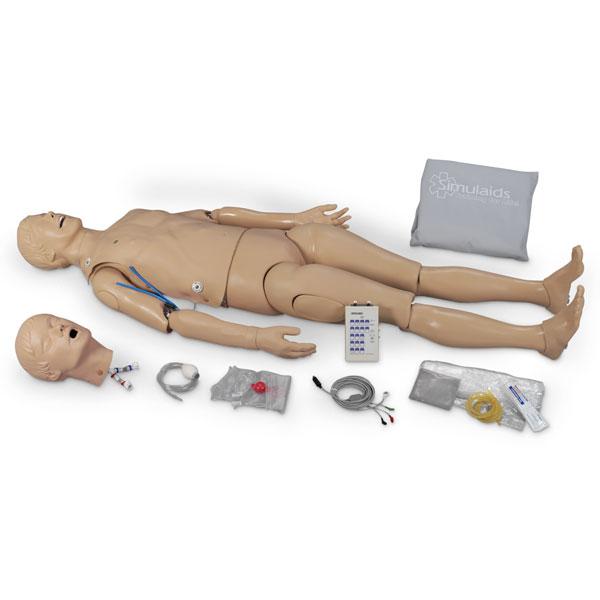 RA120-0432 Pokročilá resuscitace dospělého: ALS model celotělový s EKG simulátorem, 2 paže