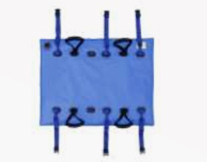 VM710x08 vakuové matrace, vakuové dlahy: Vakuová matrace dětská obdelníková , modrá/modrá