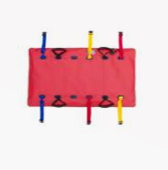 VM710x13 vakuové matrace, vakuové dlahy: Vakuová matrace dětská obdelníková, červená/modrá