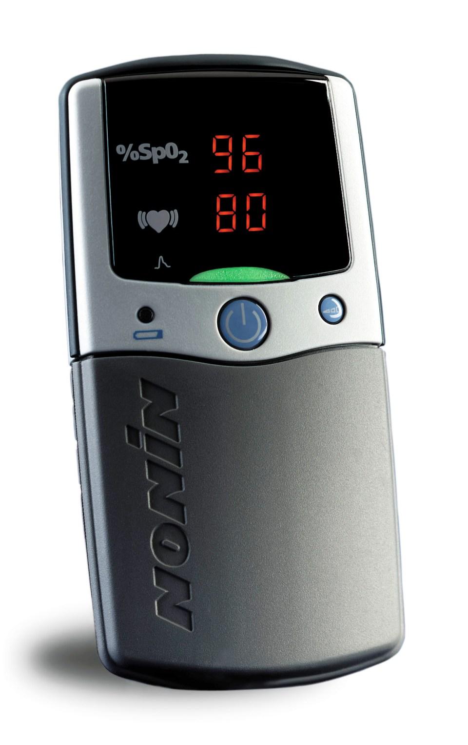 2500-16 pulsní oxymetry: 18) Ruční oxymetr PalmSat s alarmy