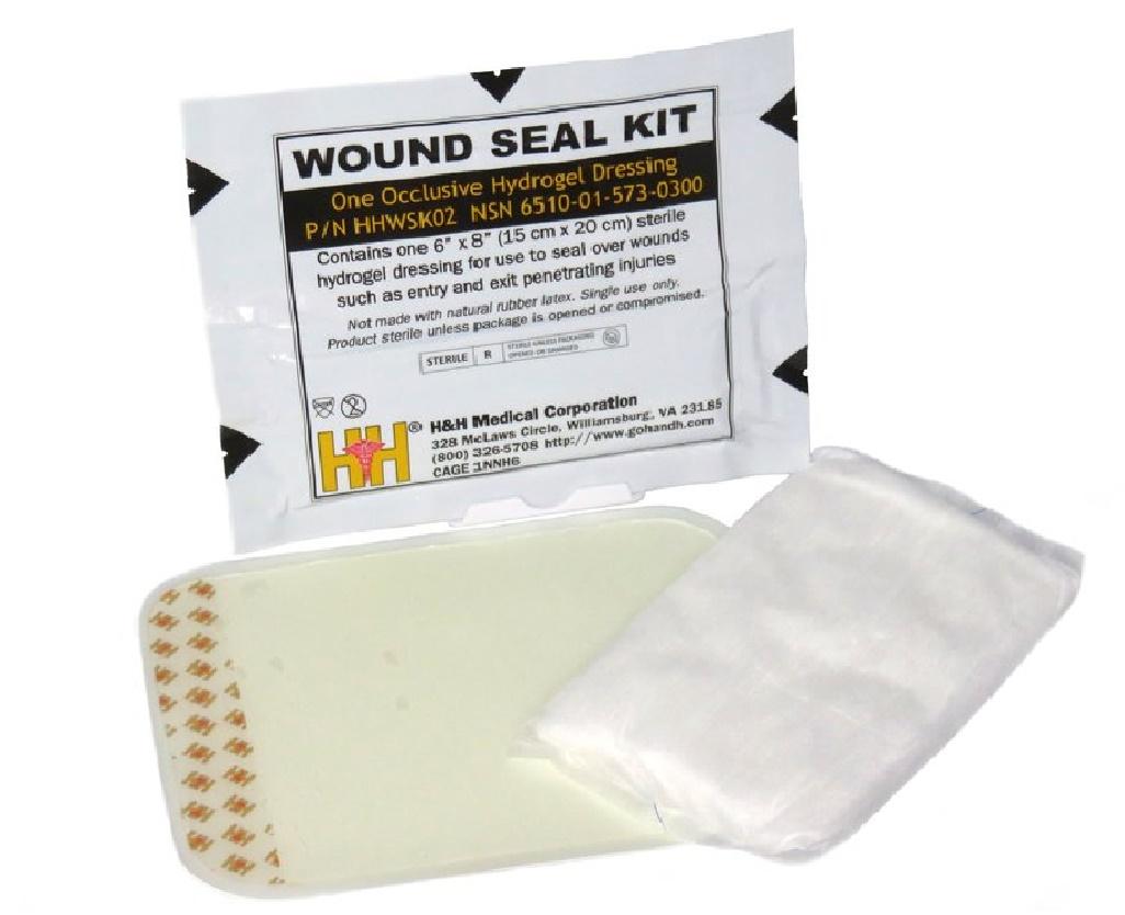HHWSK02 H & H, Emergency bandáže, Hrudní krytí, Obvazy....: H - H&H Wound Seal Kit