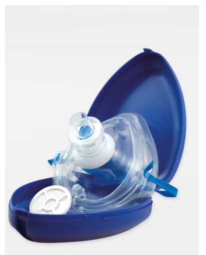 Kmaska1 Ventilace, dýchací cesty: Kapesní maska v pouzdru