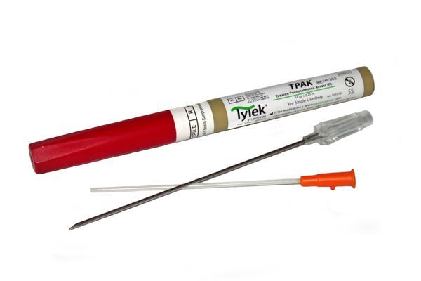 TPAK Intraoseální jehly, Dekompresní jehly: 1) Dekompresní jehla Tytec - Tension Pneumothorax Access Kit TPAK 10g